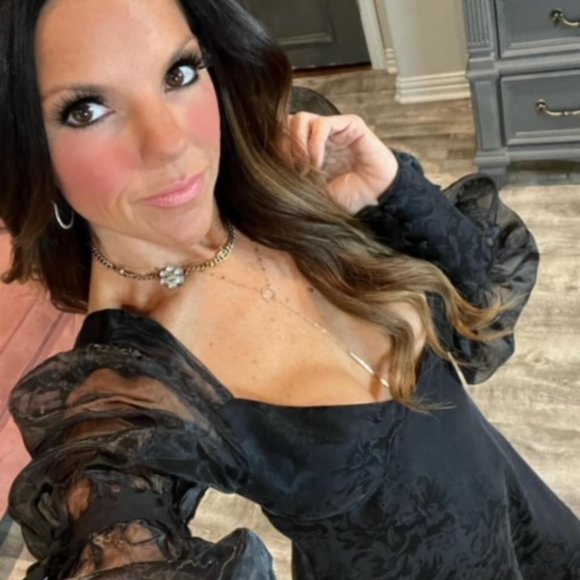 NWT For Love and Lemons Gabrielle Puff Sleeve Mini Dress - Picture 4 of 7